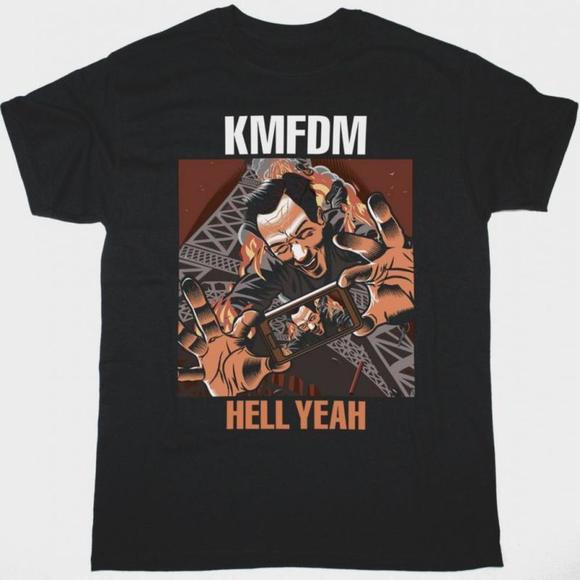 Kmfdm Hell Yeah New Black T Shirt - Picture 1 of 4